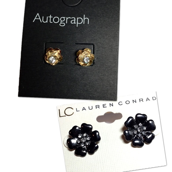LC Lauren Conrad Jewelry - Cute flower earring BUNDLE! 2 pairs